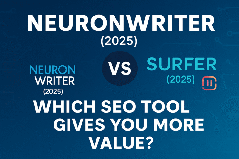 NeuronWriter vs Surfer SEO – Which AI SEO Tool Gives You More Value in 2025