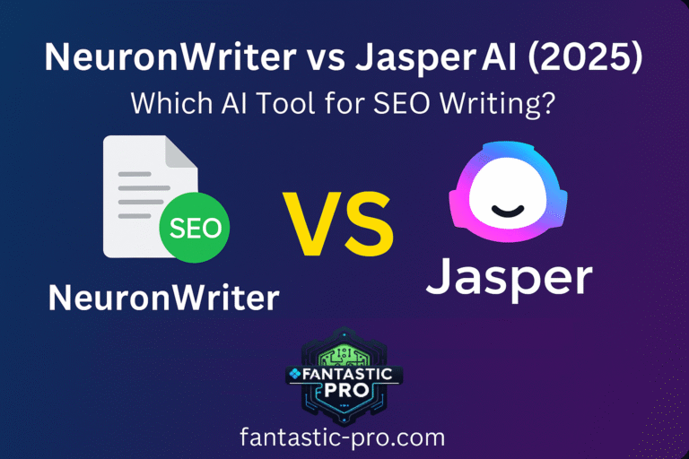 NeuronWriter vs Jasper AI 2025 comparison chart for SEO writing